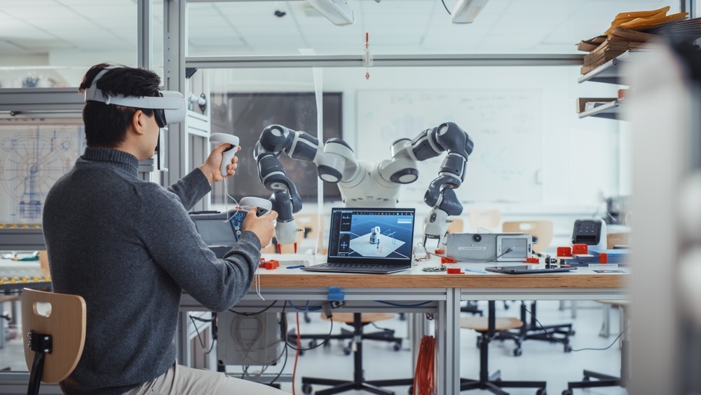 Virtual reality for robotic engineering